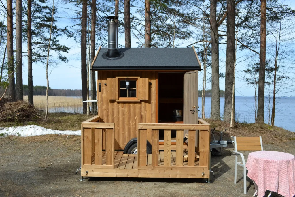 Vuokraa sauna, peräkärrysauna järvi